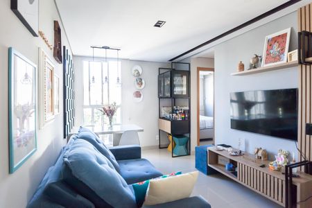 sala de apartamento à venda com 2 quartos, 50m² em Castelo, Belo Horizonte