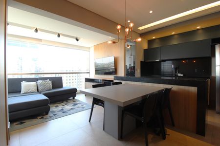 Sala de apartamento para alugar com 1 quarto, 53m² em Vila Olímpia, São Paulo