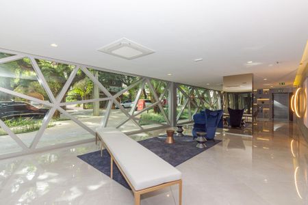 Studio para alugar com 27m², 1 quarto e 1 vaga Studio para alugar com 27m², 1 quarto e 1 vagaHall de entrada