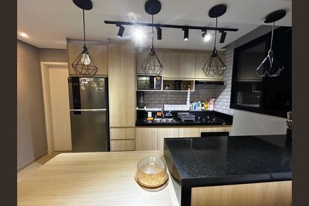 Cozinha de apartamento para alugar com 1 quarto, 43m² em Vila Santa Luzia, São Bernardo do Campo