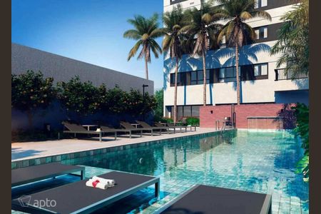 Studio para alugar com 27m², 1 quarto e sem vagaPiscina