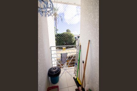 Varanda da Sala de apartamento à venda com 2 quartos, 65m² em São Goncalo, Contagem