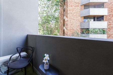 Studio para alugar com 34m², 1 quarto e sem vagaVaranda