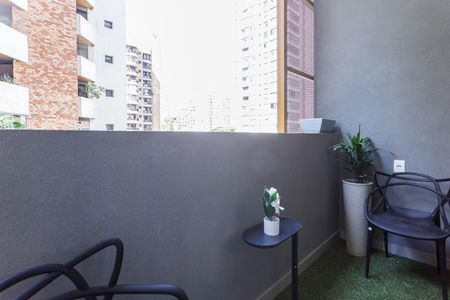 Studio para alugar com 34m², 1 quarto e sem vagaVaranda