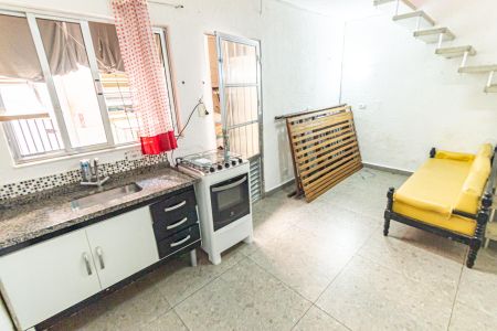 Sala/Cozinha de casa para alugar com 1 quarto, 50m² em Chácara Belenzinho, São Paulo