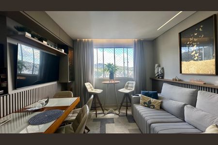 Sala  de apartamento para alugar com 2 quartos, 60m² em Buritis, Belo Horizonte