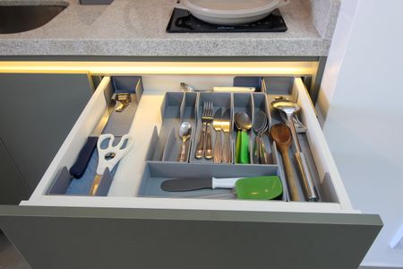 Cozinha de apartamento para alugar com 1 quarto, 31m² em Butantã, São Paulo