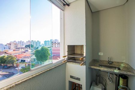 Varanda gourmet de apartamento à venda com 2 quartos, 62m² em Paraíso, Santo André