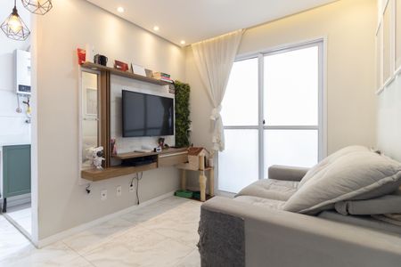 Sala de apartamento à venda com 2 quartos, 37m² em Jardim Imperador (zona Sul), São Paulo