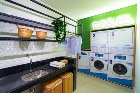 Studio para alugar com 27m², 1 quarto e sem vaga Studio para alugar com 27m², 1 quarto e sem vagaÁrea comum - Lavanderia