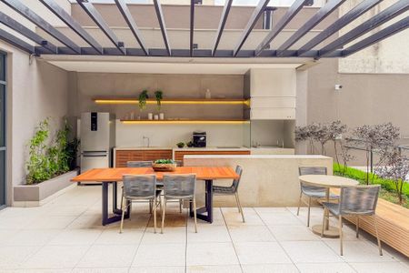 Studio para alugar com 24m², 1 quarto e sem vagaChurrasqueira