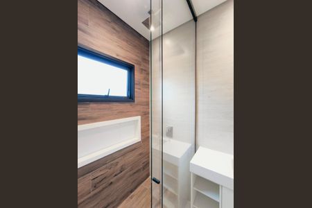 Banheiro da Suíte de casa de condomínio para alugar com 3 quartos, 160m² em Jardim Ermida I, Jundiaí