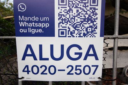 Casa para alugar com 65m², 2 quartos e 2 vagasFachada - placa instalada AIRL 45