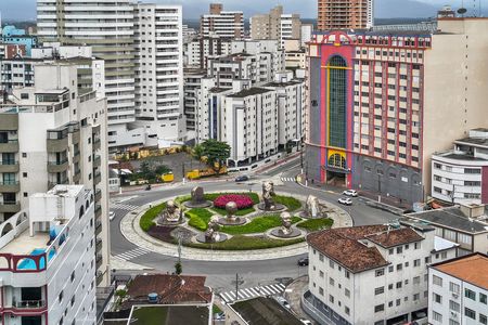 Vista da Sacada de apartamento para alugar com 1 quarto, 50m² em Boqueirão, Praia Grande