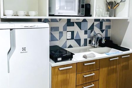 Studio à venda com 17m², 1 quarto e sem vagaCozinha 