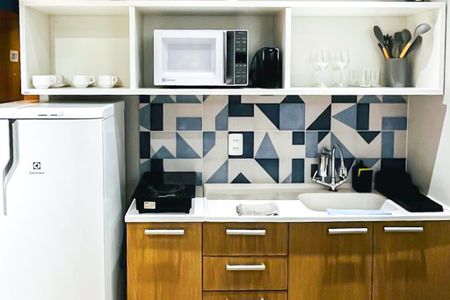 Studio à venda com 17m², 1 quarto e sem vagaCozinha 