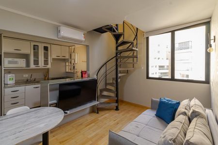 Sala de apartamento à venda com 1 quarto, 45m² em Vila Olímpia, São Paulo