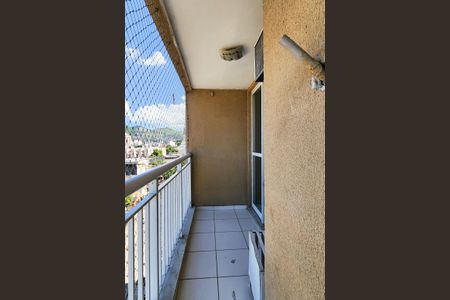 Varanda  de apartamento à venda com 2 quartos, 55m² em Sampaio, Rio de Janeiro