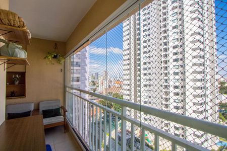 Varanda gourmet de apartamento à venda com 3 quartos, 77m² em Campestre, Santo André