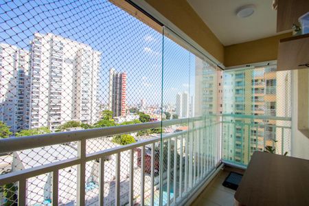 Varanda gourmet de apartamento à venda com 3 quartos, 77m² em Campestre, Santo André