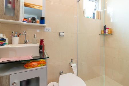 Casa de condomínio à venda com 67m², 2 quartos e 1 vagaBanheiro da Suíte 1