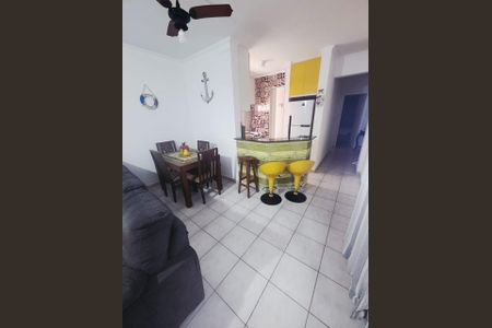 Sala de apartamento para alugar com 1 quarto, 61m² em Canto do Forte, Praia Grande