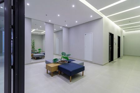 Studio para alugar com 28m², 1 quarto e sem vaga Studio para alugar com 28m², 1 quarto e sem vagaHall de entrada