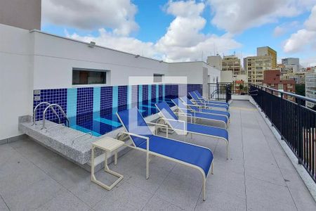 Studio para alugar com 33m², 1 quarto e sem vagaPiscina