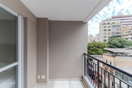 Studio para alugar com 26m², 1 quarto e sem vagaVaranda