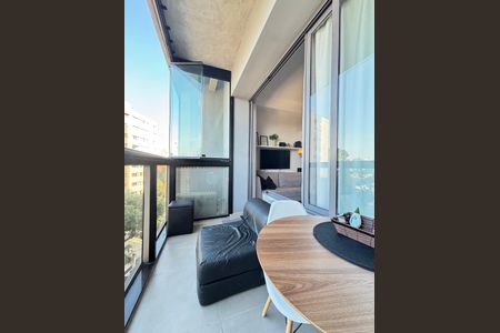 Studio para alugar com 27m², 1 quarto e 1 vagaVaranda