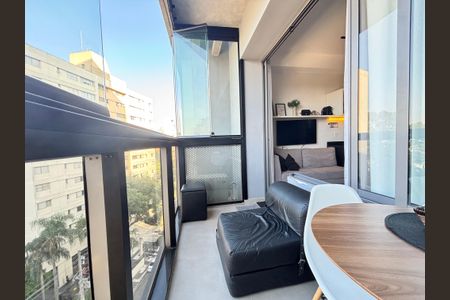 Studio para alugar com 27m², 1 quarto e 1 vagaVaranda