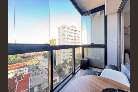 Studio para alugar com 27m², 1 quarto e 1 vagaVaranda