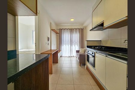 Sala/Cozinha de apartamento para alugar com 1 quarto, 27m² em Chácara Santo Antônio, São Paulo