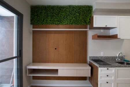 Detalhe Sala de apartamento para alugar com 1 quarto, 29m² em Liberdade, São Paulo