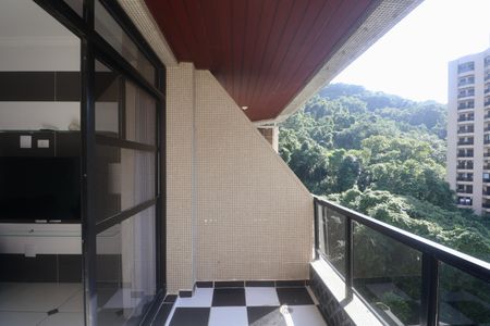 Varanda de apartamento para alugar com 3 quartos, 105m² em Barra Funda, Guarujá