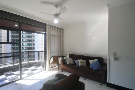 Sala de apartamento para alugar com 3 quartos, 105m² em Barra Funda, Guarujá