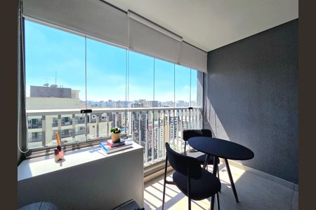 Studio para alugar com 26m², 1 quarto e 1 vagaVaranda
