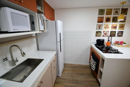 Cozinha de kitnet/studio para alugar com 1 quarto, 40m² em Cambuí, Campinas