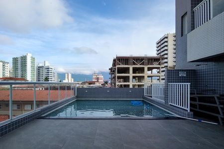 Área comum - Piscina de apartamento para alugar com 1 quarto, 48m² em Vila Caiçara, Praia Grande