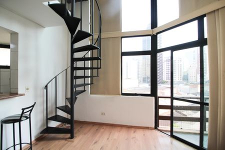 Sala de apartamento para alugar com 1 quarto, 50m² em Jardim Paulista, São Paulo