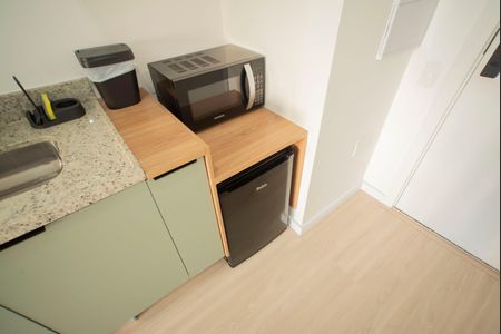 Studio para alugar com 25m², 1 quarto e sem vagaCozinha