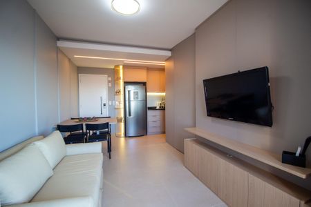 Sala  de apartamento para alugar com 1 quarto, 47m² em Parque Campolim, Sorocaba