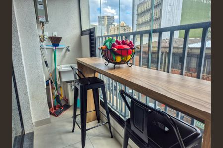 Varanda de apartamento à venda com 1 quarto, 24m² em Centro Histórico de São Paulo, São Paulo