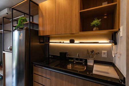 Studio para alugar com 28m², 1 quarto e sem vaga Studio para alugar com 28m², 1 quarto e sem vagaCozinha