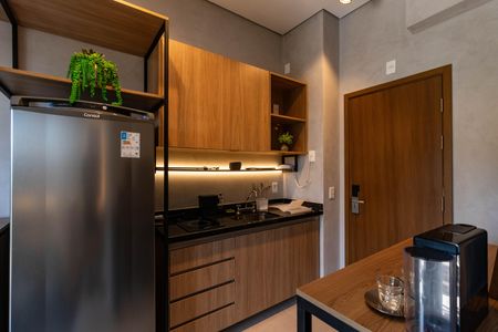 Studio para alugar com 28m², 1 quarto e sem vaga Studio para alugar com 28m², 1 quarto e sem vagaCozinha