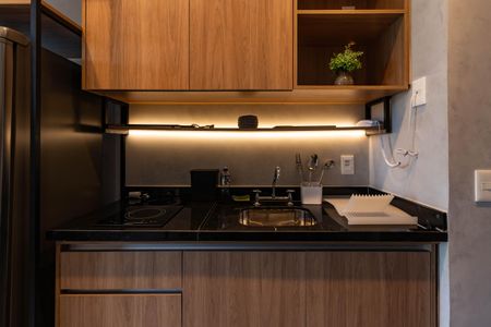 Studio para alugar com 28m², 1 quarto e sem vaga Studio para alugar com 28m², 1 quarto e sem vagaCozinha