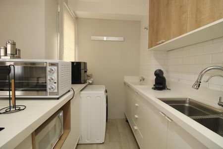 Studio à venda com 38m², 1 quarto e sem vagaCozinha e Área de Serviço