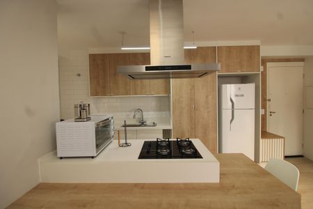 Studio à venda com 38m², 1 quarto e sem vagaCozinha e Área de Serviço