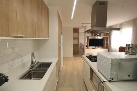 Studio à venda com 38m², 1 quarto e sem vagaCozinha e Área de Serviço