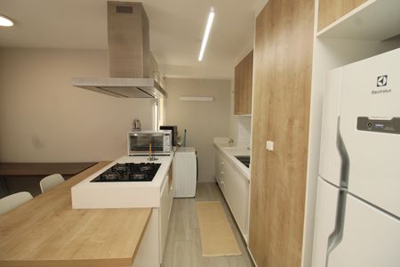 Studio à venda com 38m², 1 quarto e sem vagaCozinha e Área de Serviço